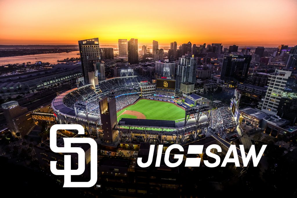 JIG-SAW Announces Partnership with San Diego Padres, Be a Path Finder to  the Connected World. JIG-SAW