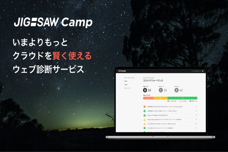 クラウド利用状況を診断＆スコア化するポータル「JIG-SAW Camp」の無償提供開始
